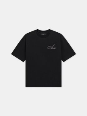CRYSTAL AMIRI SCRIPT OVERSIZED TİŞÖRT