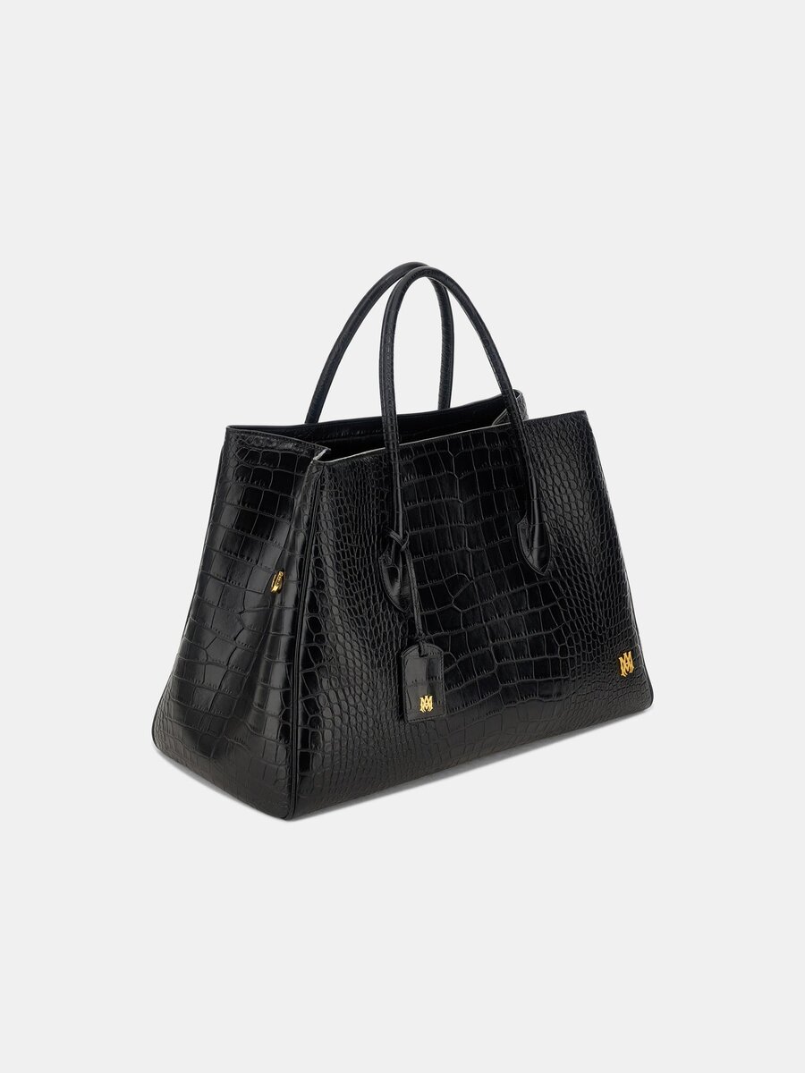 KABARTMALI TIMSAH DESENLİ HONEY 50 TOTE
