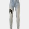 KADEMELİ LOGOLU SKINNY JEAN