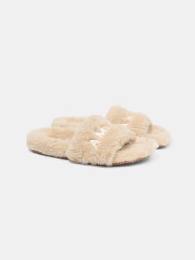 KADIN AMIRI SHEARLING SANDALET