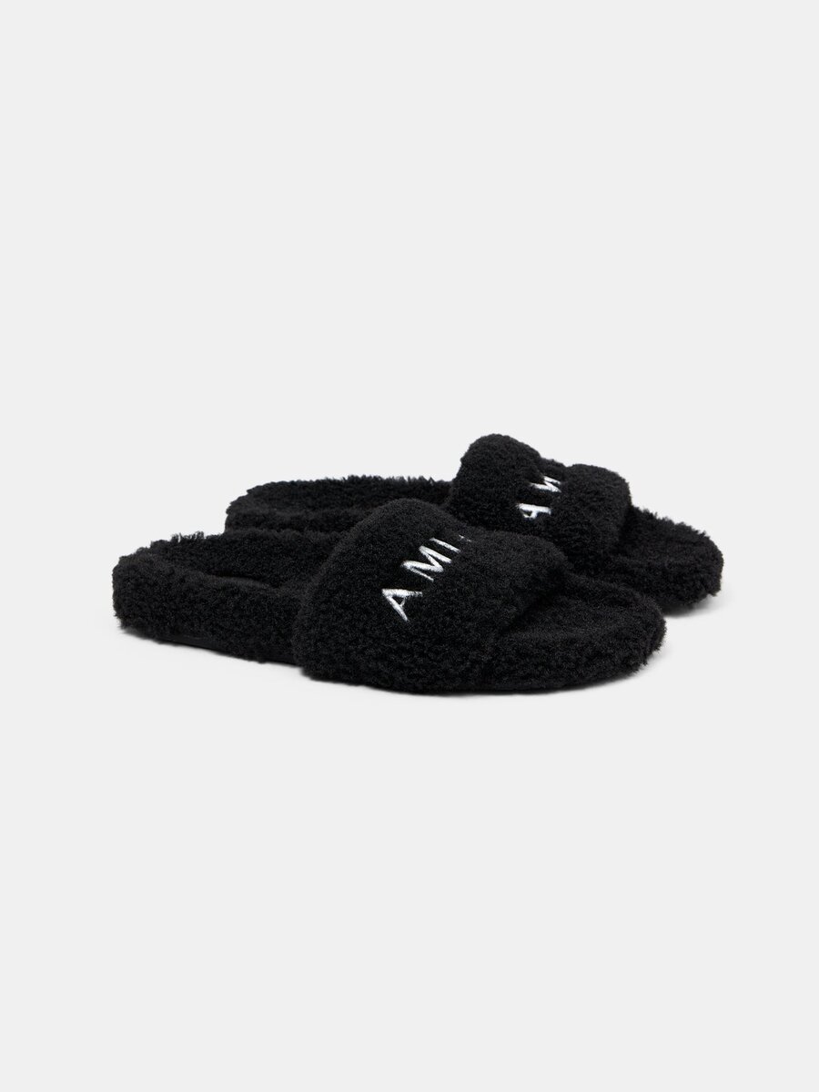 KADIN AMIRI SHEARLING SANDALET