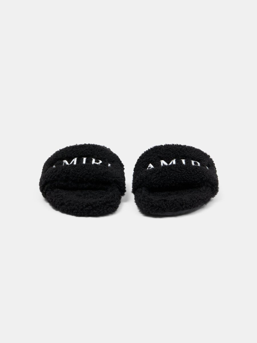 KADIN AMIRI SHEARLING SANDALET