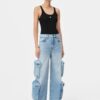 KADIN MA İŞLEMELİ NERELİ TANK TOP