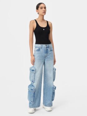 KADIN MA İŞLEMELİ NERELİ TANK TOP
