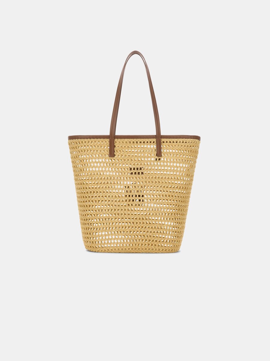 KADIN MA RAFFIA TOTE ÇANTASI