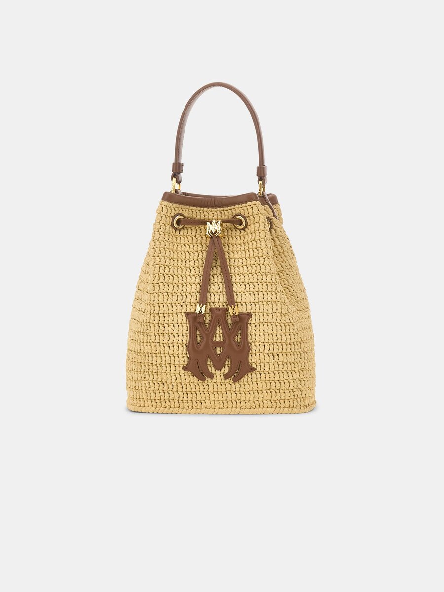 KADIN RAFFIA MICRO MA BUCKET ÇANTA