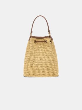 KADIN RAFFIA MICRO MA BUCKET ÇANTA