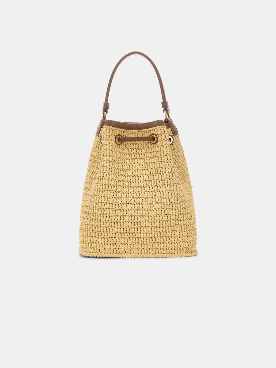 KADIN RAFFIA MICRO MA BUCKET ÇANTA