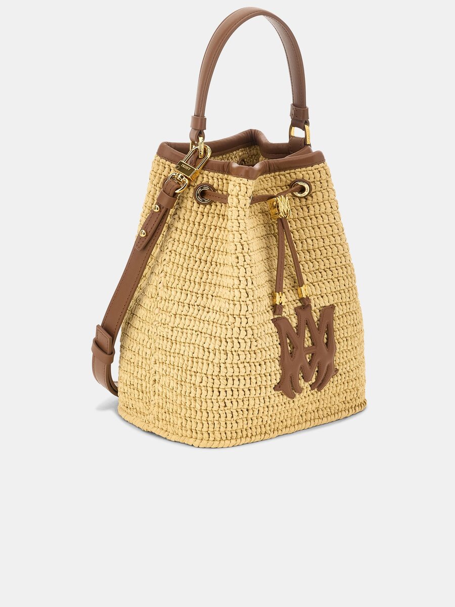 KADIN RAFFIA MICRO MA BUCKET ÇANTA