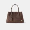 KADIN SUEDE CROC HONEY 40 TOTE