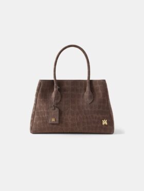 KADIN SUEDE CROC HONEY 40 TOTE