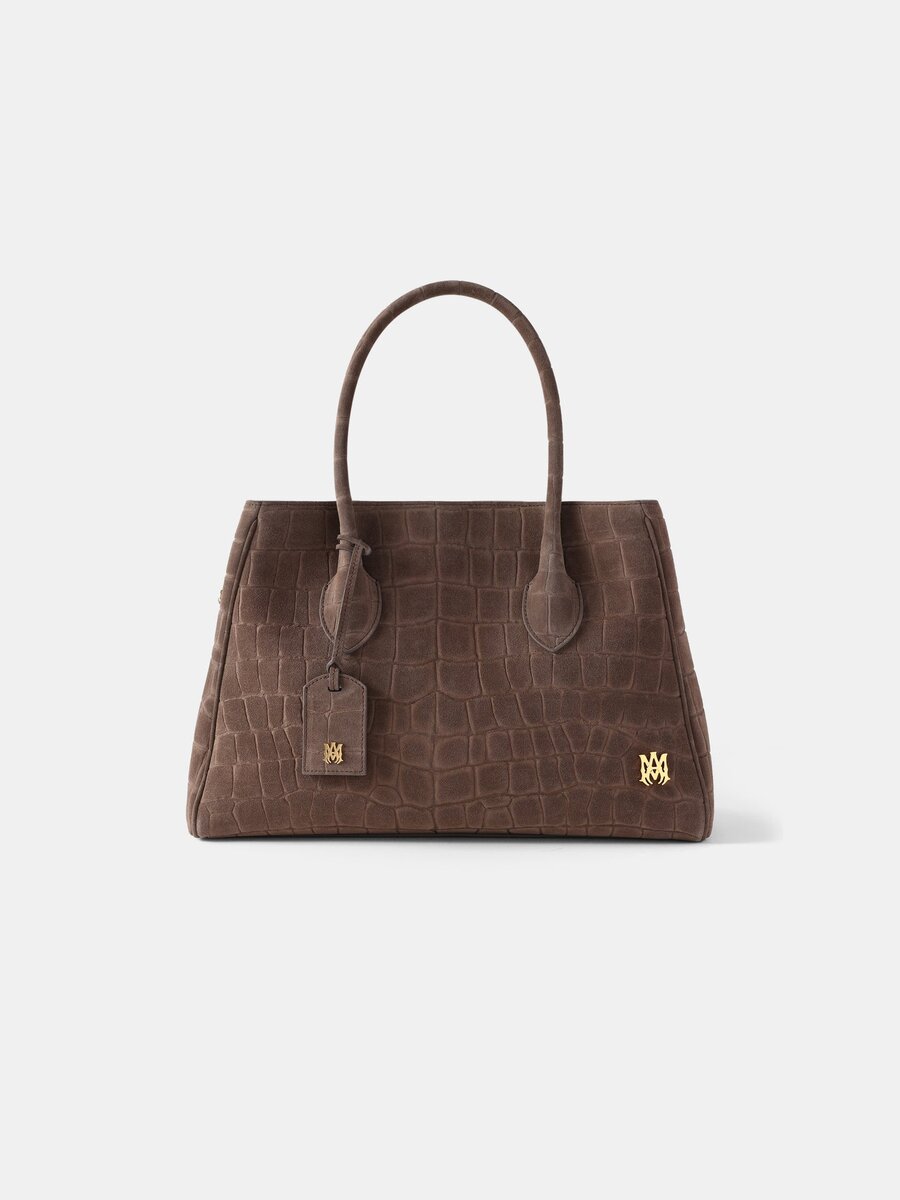 KADIN SUEDE CROC HONEY 40 TOTE
