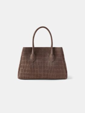 KADIN SUEDE CROC HONEY 40 TOTE