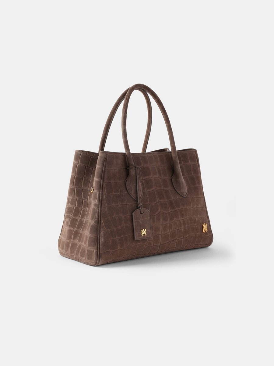 KADIN SUEDE CROC HONEY 40 TOTE