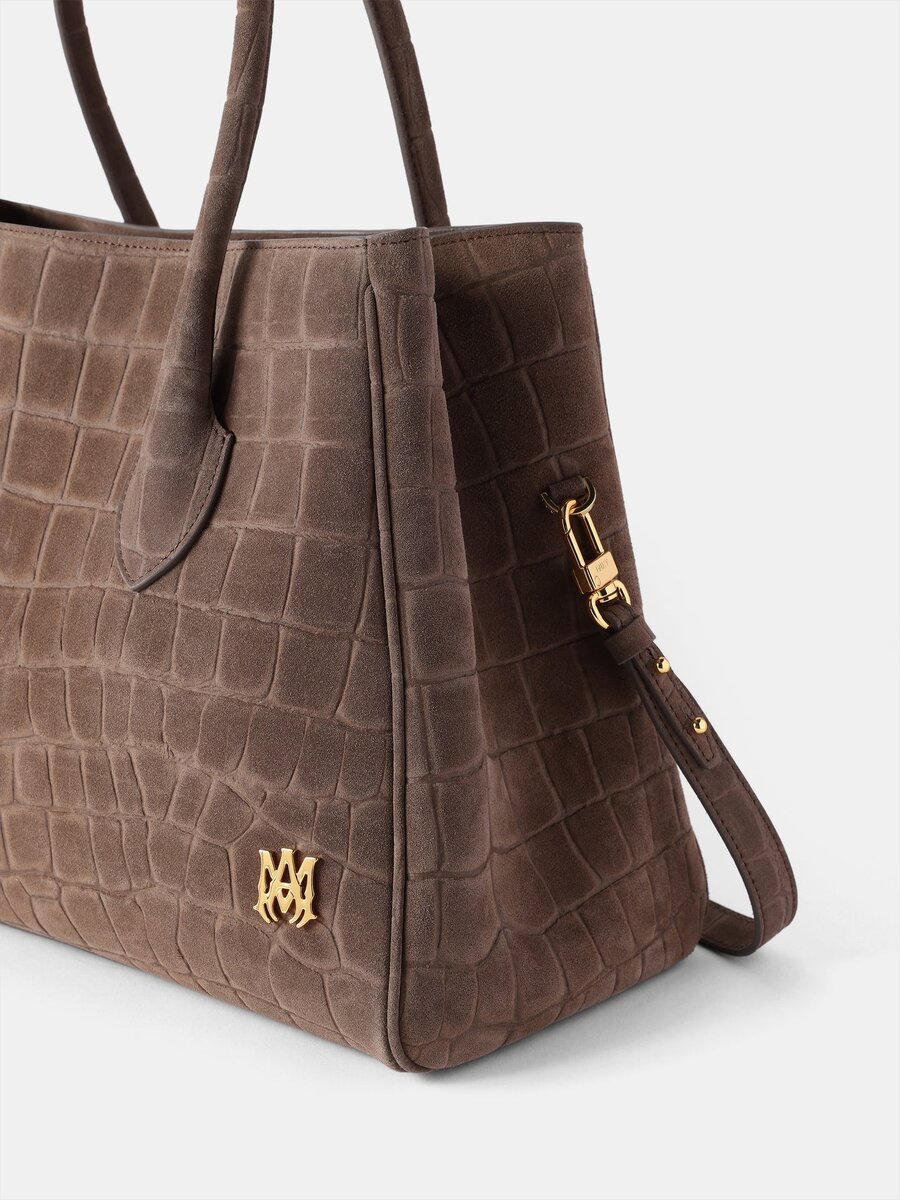 KADIN SUEDE CROC HONEY 40 TOTE