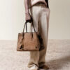 KADIN SUEDE CROC HONEY 40 TOTE