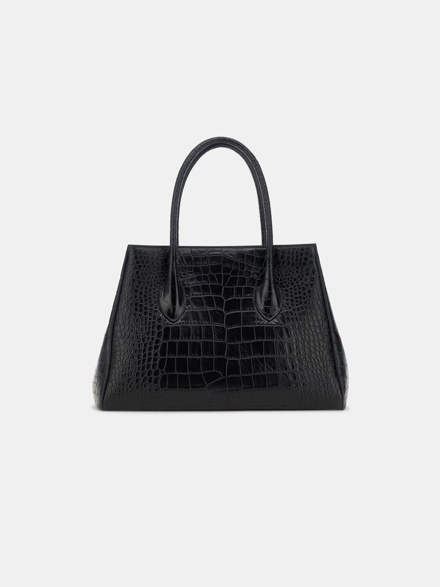 KADINLAR İÇİN KABARTMALI TIMSAH DESENLİ HONEY 40 TOTE