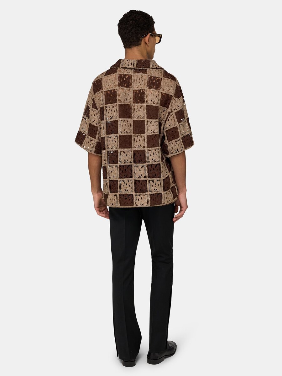 MA QUAD CHECKER OVERSIZED CAMP GÖMLEK